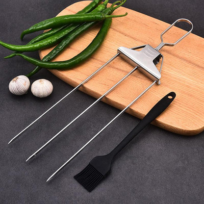 3-way grill skewer - perfect grilling every time