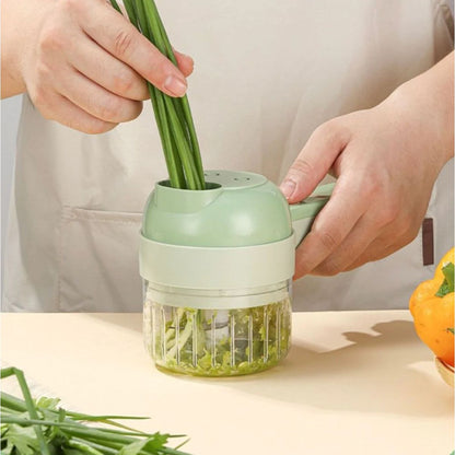 4in1 handheld electric vegetable cutter