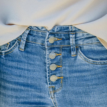 70s high waisted jeans with flared legs