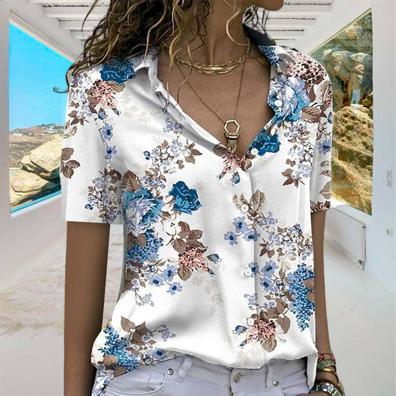 Floral patterned shirt for women