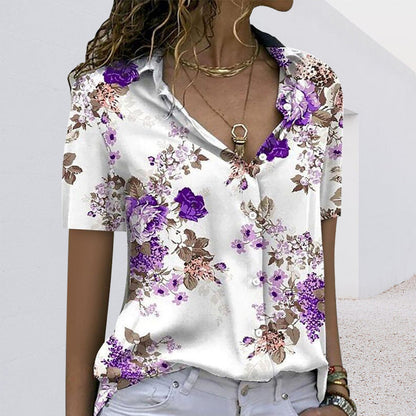 Floral patterned shirt for women