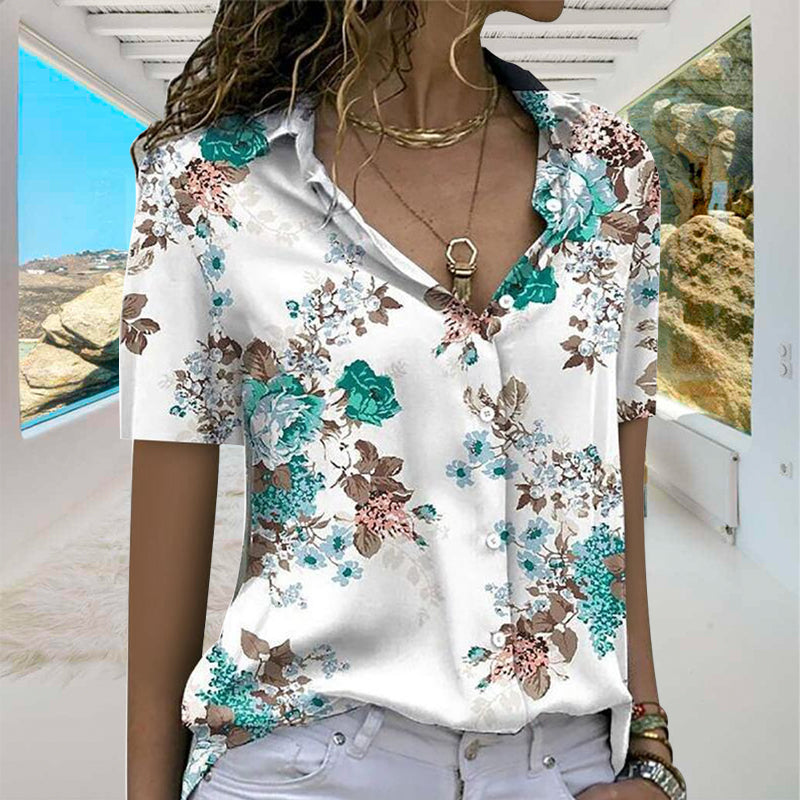 Floral patterned shirt for women