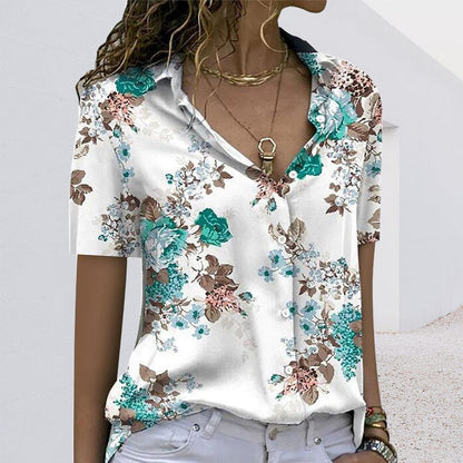 Floral patterned shirt for women