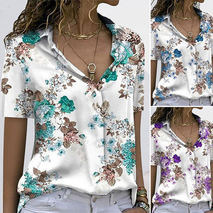 Floral patterned shirt for women