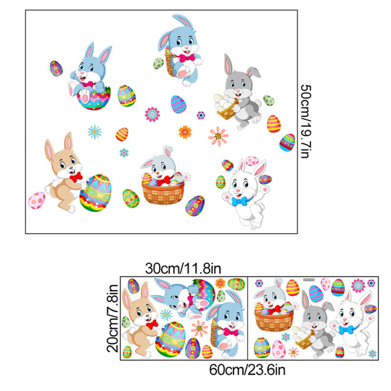 Bunny egg wall stickers - perfect for Easter