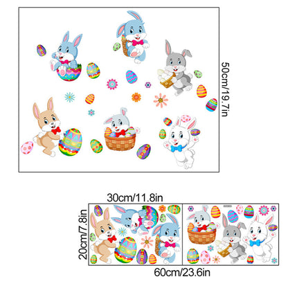 Bunny egg wall stickers - perfect for Easter