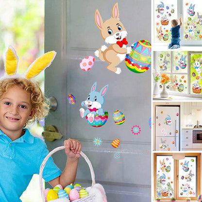 Bunny egg wall stickers - perfect for Easter