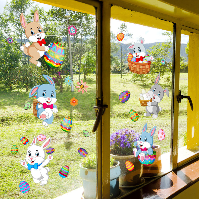 Bunny egg wall stickers - perfect for Easter