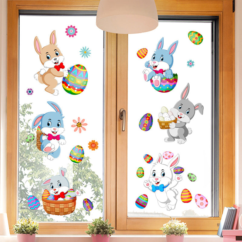 Bunny egg wall stickers - perfect for Easter