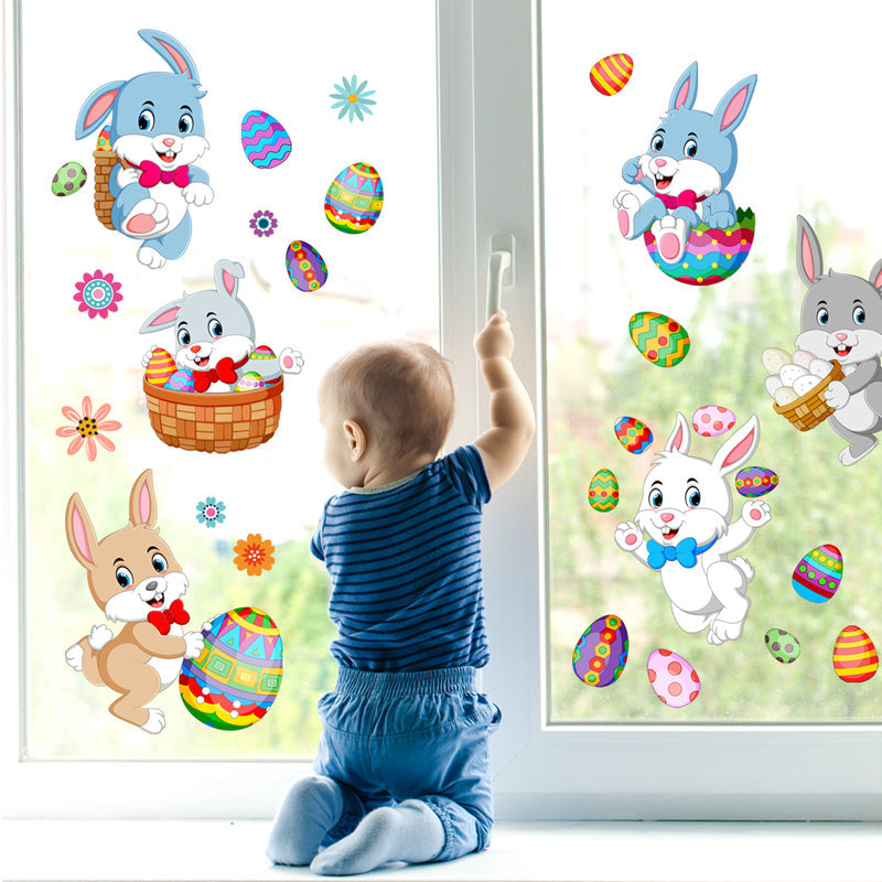 Bunny egg wall stickers - perfect for Easter