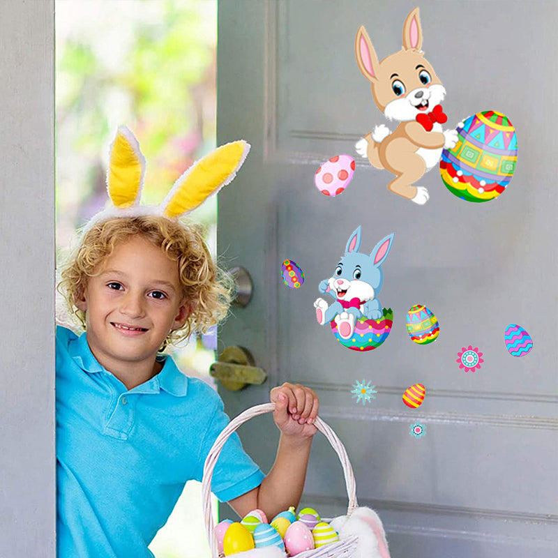 Bunny egg wall stickers - perfect for Easter