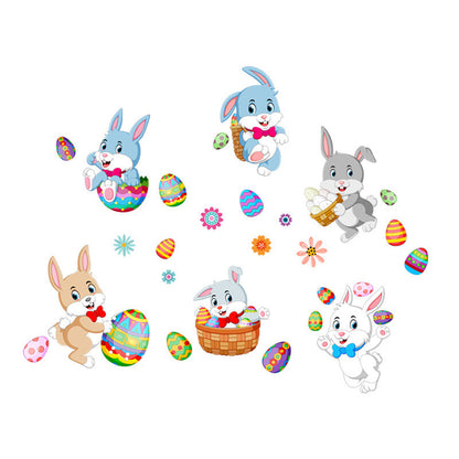 Bunny egg wall stickers - perfect for Easter