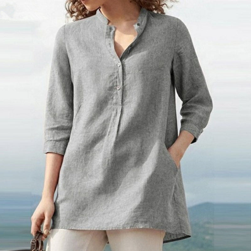 Women's shirt with three-quarter sleeves - perfect for any occasion