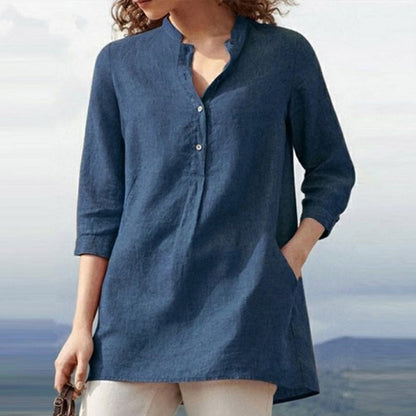 Women's shirt with three-quarter sleeves - perfect for any occasion