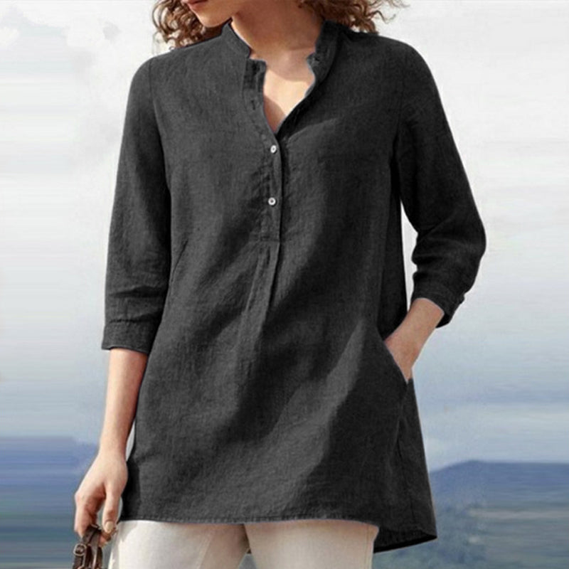 Women's shirt with three-quarter sleeves - perfect for any occasion