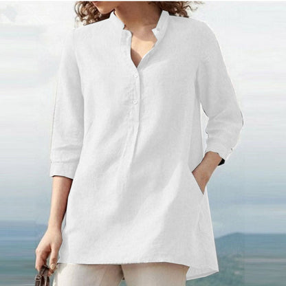 Women's shirt with three-quarter sleeves - perfect for any occasion