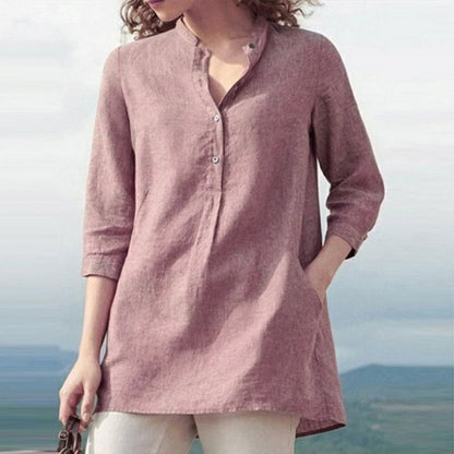 Women's shirt with three-quarter sleeves - perfect for any occasion