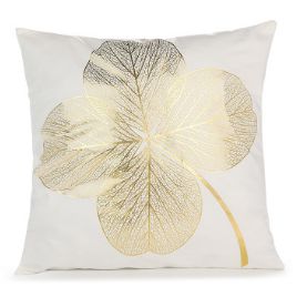 Cushion cover with gold print