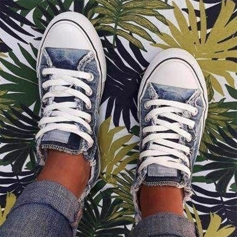 Denim canvas shoes - comfortable and stylish