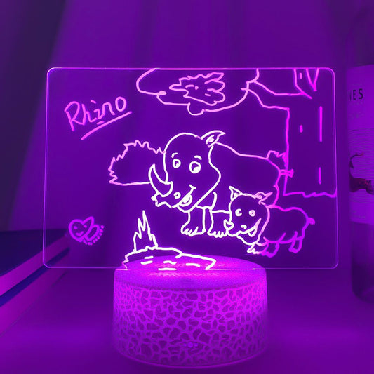 DIY drawing lamp - lights up your drawing