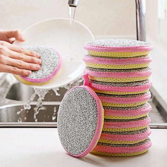 Double-sided washing sponges 5pk - effective cleaning