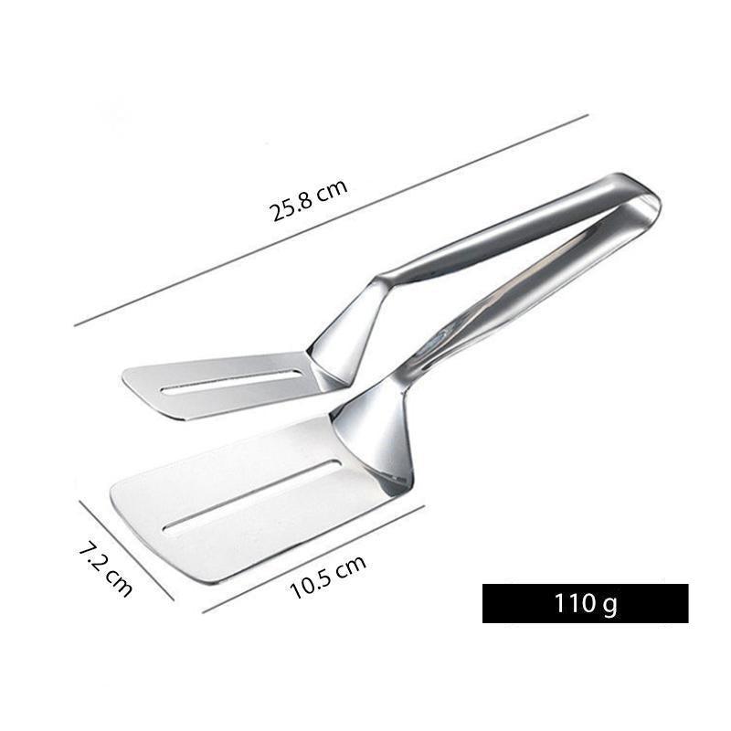 Double-sided frying pan clip in stainless steel