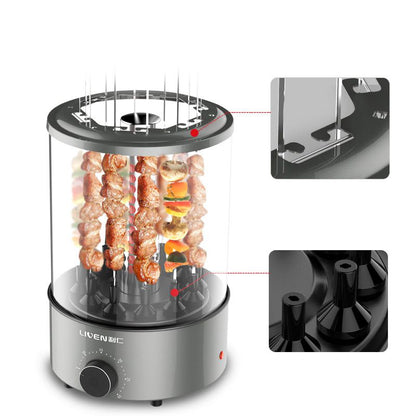 Electric grill for skewers