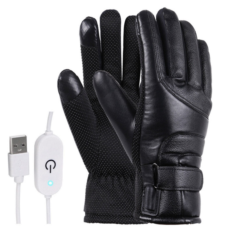 Electric heated winter gloves - waterproof and windproof