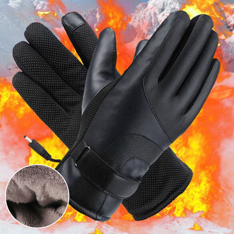 Electric heated winter gloves - waterproof and windproof