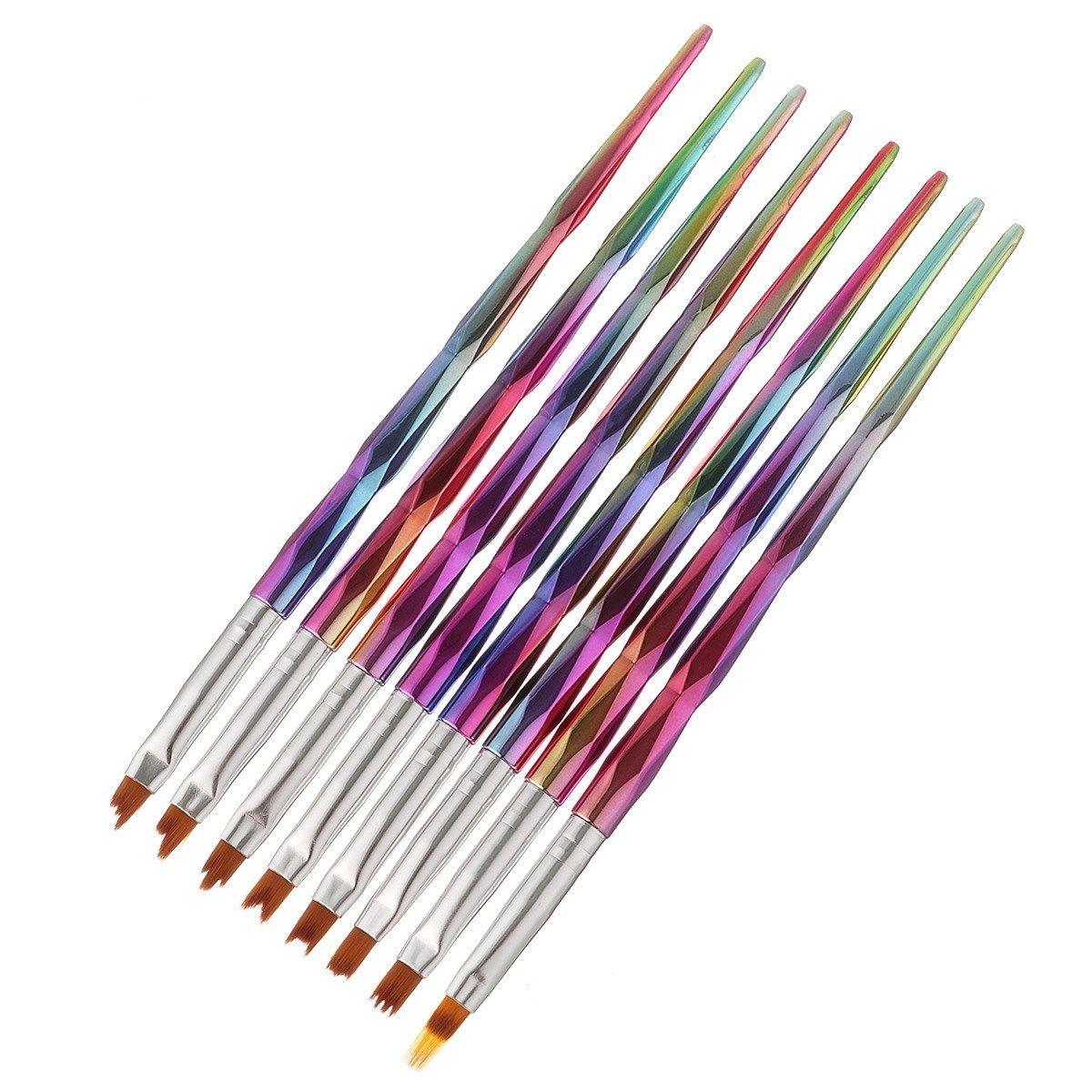 Colorful brushes for nail design