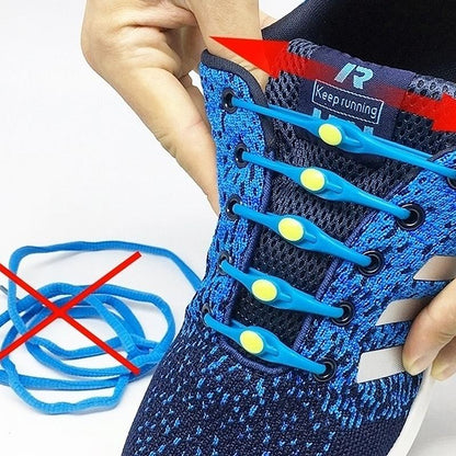 Colorful silicone shoelaces - one size fits all