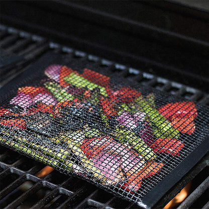 Reusable non-stick grill bags for clean grilling