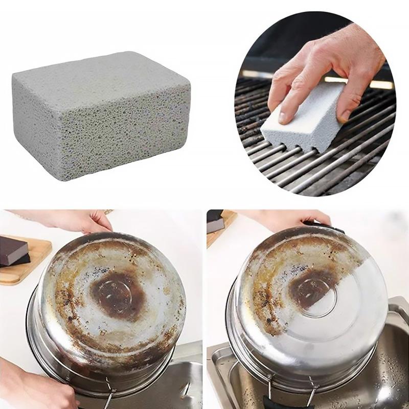 Grill cleaning blocks made of natural pumice stone