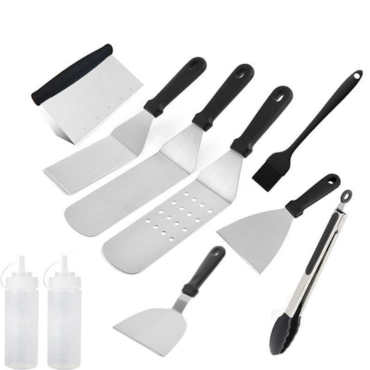Grill accessories set in 10 parts