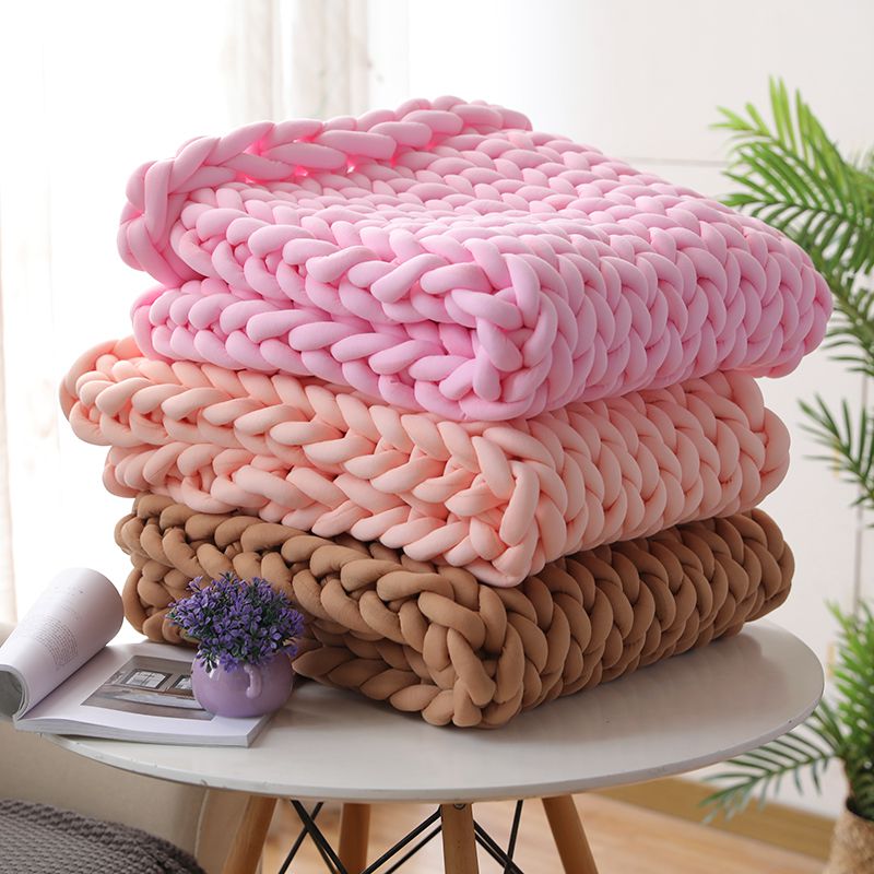 Coarse knitted blanket - modern Scandinavian design