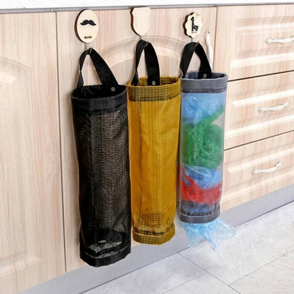 Hanging plastic bag organizer - practical storage