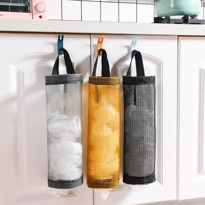 Hanging plastic bag organizer - practical storage