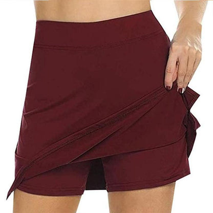 High waist shorts skirt | anti-chafing activewear