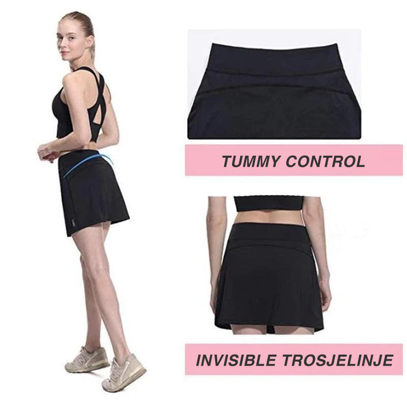 High waist shorts skirt | anti-chafing activewear