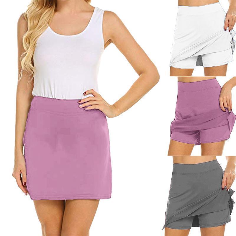 High waist shorts skirt | anti-chafing activewear