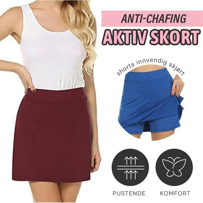 High waist shorts skirt | anti-chafing activewear