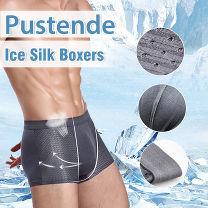 Ice silk boxer shorts for men - breathable and comfortable