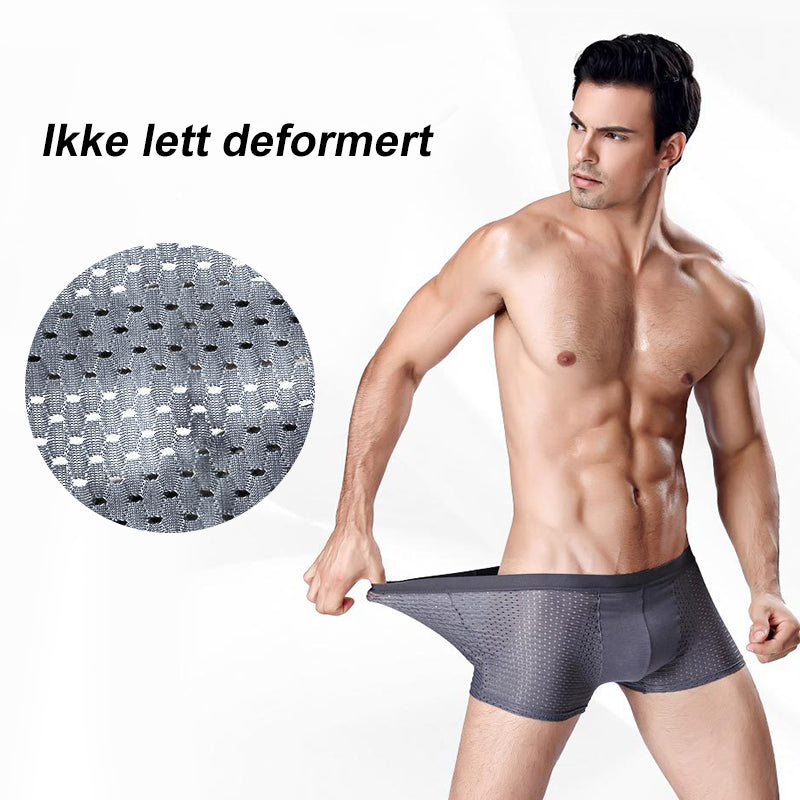 Ice silk boxer shorts for men - breathable and comfortable