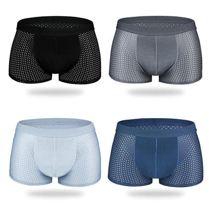 Ice silk boxer shorts for men - breathable and comfortable