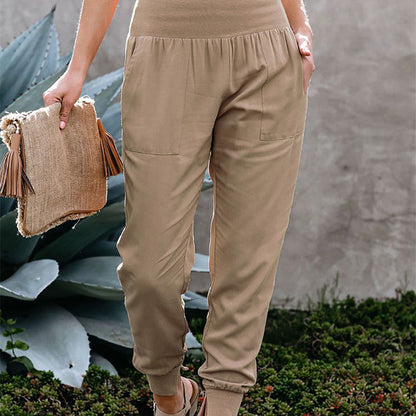 High Waist Pocket Joggers - Women's