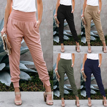 High Waist Pocket Joggers - Women's