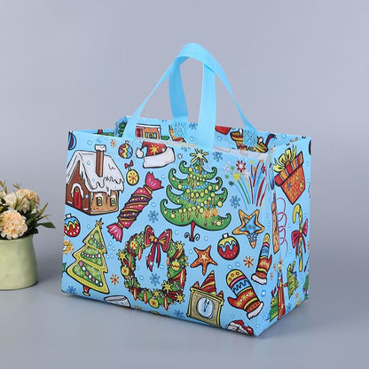 Christmas gift bag - festive patterns for the gifts