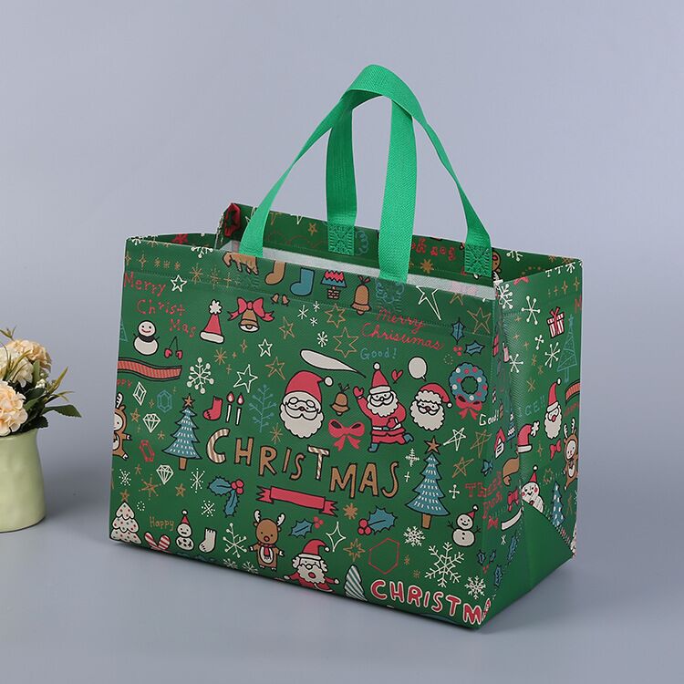 Christmas gift bag - festive patterns for the gifts