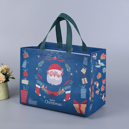 Christmas gift bag - festive patterns for the gifts