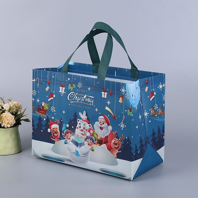 Christmas gift bag - festive patterns for the gifts